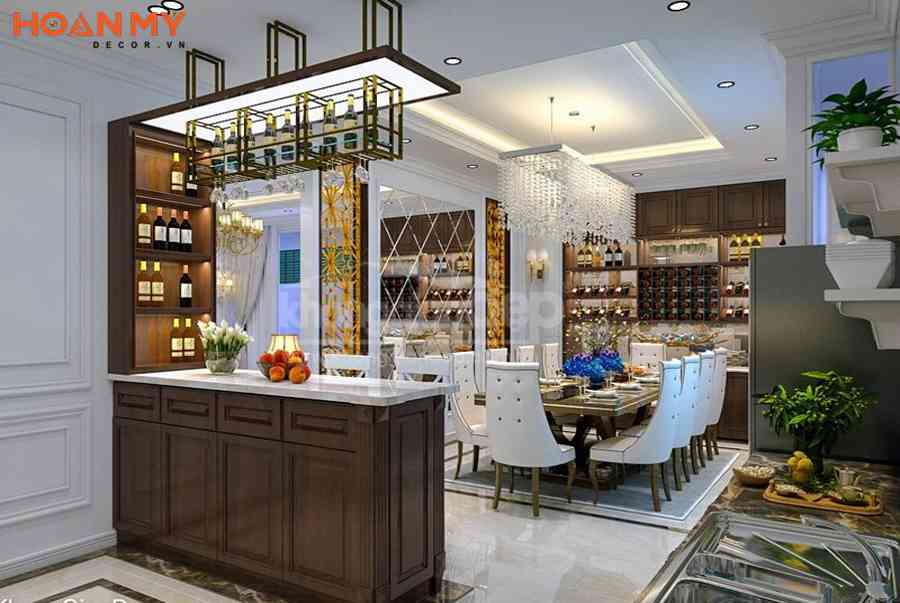 99+ Mẫu tủ rượu đẹp phòng Khách – Bếp thiết kế hiện đại 2022