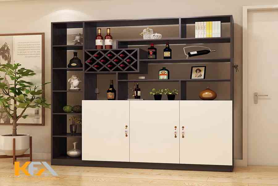 35+ Mẫu tủ rượu ngăn phòng khách và bếp đẹp, hiện đại nhất 2022