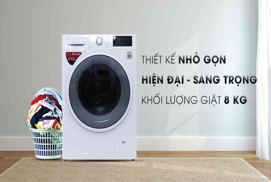 Máy giặt LG FC1408S4W2 Inverter 8 kg Giá Rẻ – KORISHOP