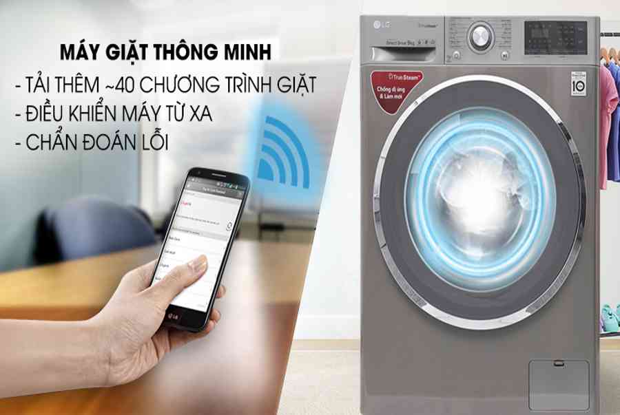 Máy giặt LG Inverter 9 kg FC1409S2E – Điện Máy Xuân Minh