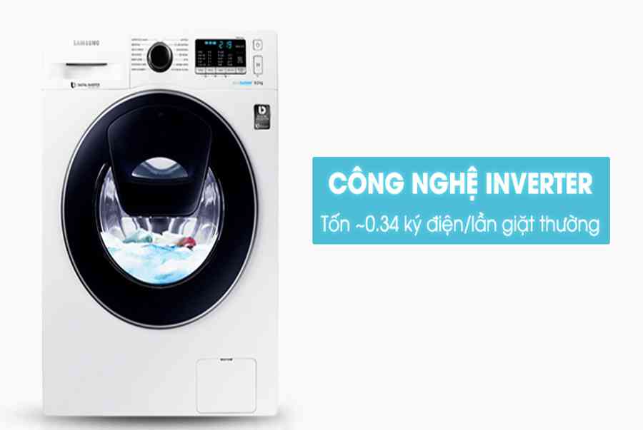 Máy giặt Samsung 9 kg WW90K6410QW/SV – Điện máy XANH
